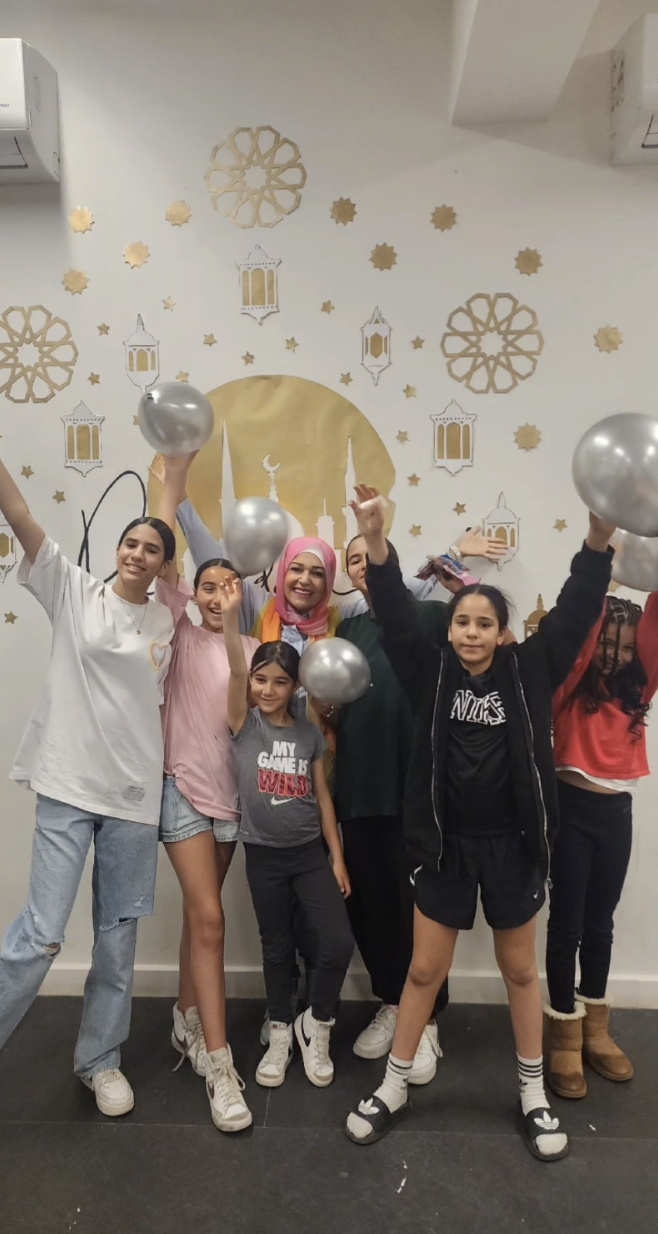 Children celebrating together at the studio